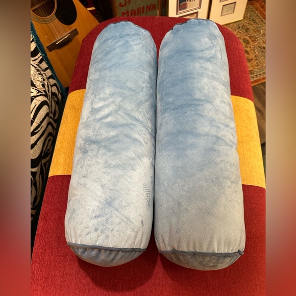 Set of 2 Light Blue Bolster Pillows From Pillowfort - Picture 4 of 10